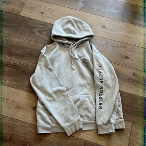 grey brixton hoodie